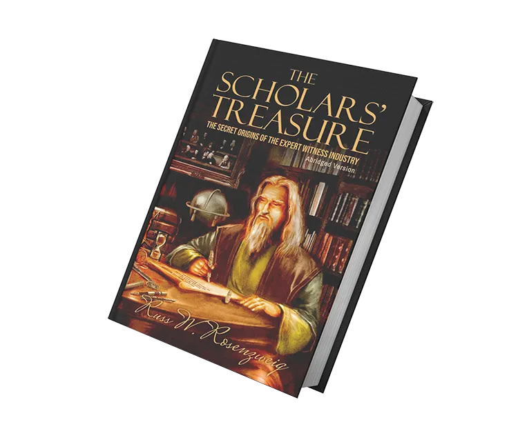 The Scholars’ Treasure book by Russ Rosenzweig exploring entrepreneurship, leadership, and personal legacy.